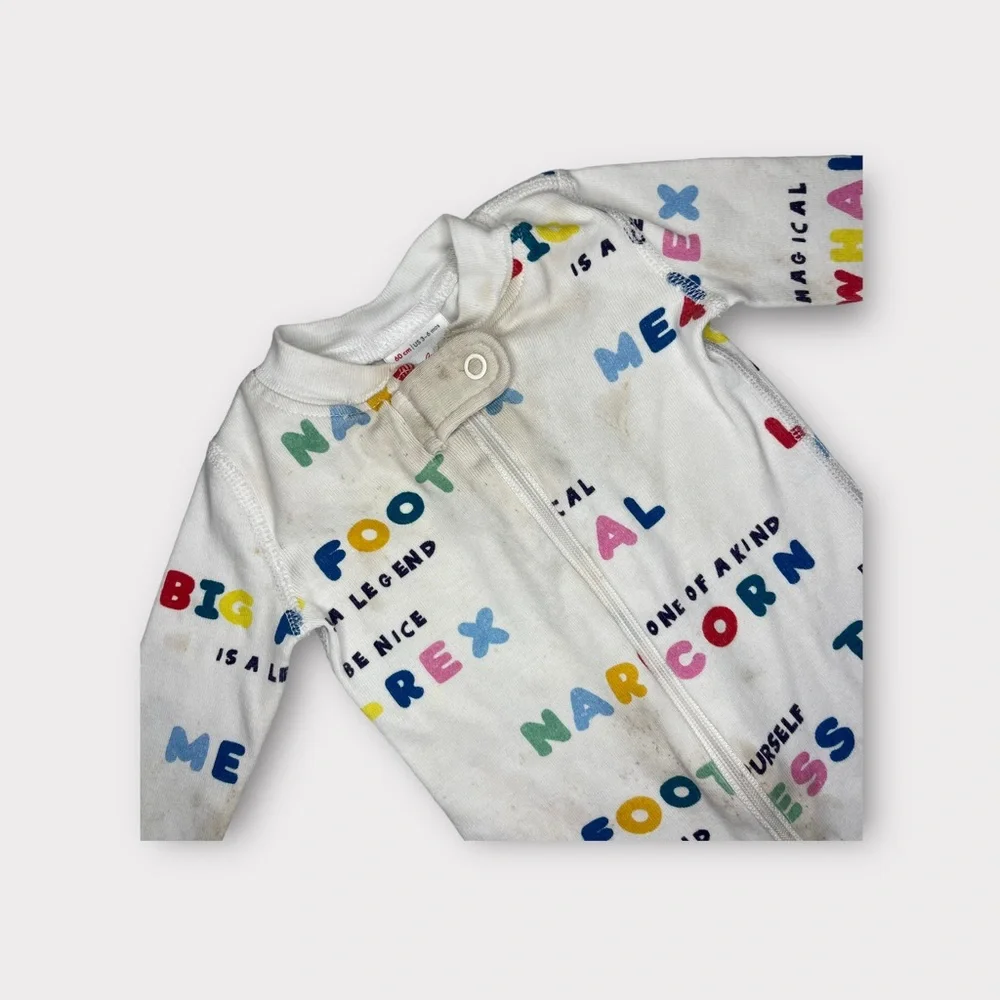 Hanna Andersson Colorful Text Organic Sleeper